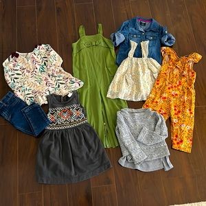 Kids Bundle! Girls size 3-4 T Jeans, 2 dresses, 3 long sleeved tops, 2 jumpsuit